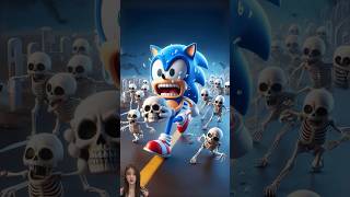 💙 Evolution of Sonic  Chased by Skeletons 😭 Sonic The hedgehog cartoon funny sega shorts [upl. by Latsyek]