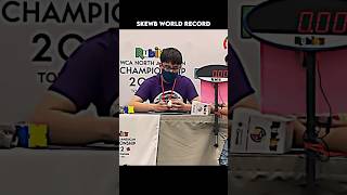 Cube Skewb world record solve in 081 seconds viral rubikscube shorts [upl. by Bloom]