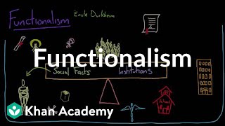 Functionalism  Society and Culture  MCAT  Khan Academy [upl. by Bounds]