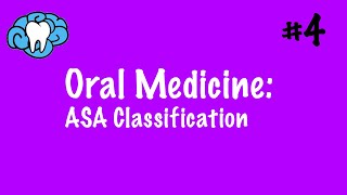 Oral Medicine  ASA Classification  INBDE [upl. by Hawk]