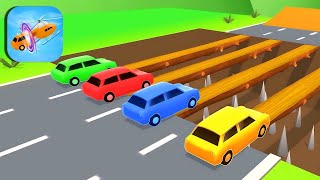 Double Flatbed Trailer Truck vs Speedbumps Train vs Cars BeamngDrive  Flatbed Trailer [upl. by Harshman317]