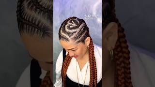 Freestyle clean stitch braids with extensions 💫✨hairstyles haircare viralvideo shorts foryou [upl. by Kiersten]