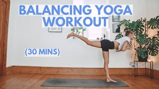 30 Min Yoga Workout for BALANCE  STRENGTH  Power Yoga Flow Full Body Strength [upl. by Leler]