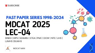 MDCAT PAST PAPER LECT04 MDCATMAN2006  PAST PAPER SERIES  MDCAT 2025 [upl. by Esnohpla]