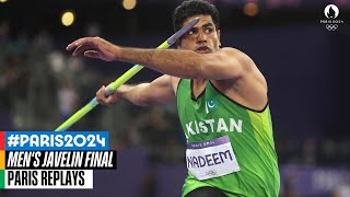 Nadeem Arshad takes gold🥇  Silver for Neeraj Chopra🥈  Mens Javelin Full Final  Paris Replays [upl. by Ariait]