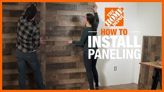 How to Install Paneling  Wall Ideas amp Projects  The Home Depot [upl. by Mauchi]