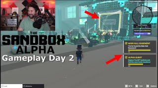 The Sandbox Alpha  Day 2 Gameplay Snoop Dogg Quests amp Alpha Pass Contest  Sandbox Metaverse [upl. by Nwahs]