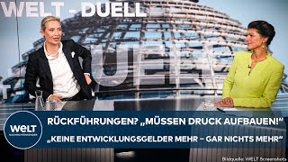 TVDUELL Rückführungen quotMüssen Druck aufbauen – keine Entwicklungsgelder mehr – gar nichts mehrquot [upl. by Helsell]