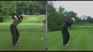 Nick Faldo Analyzing Tiger Woods Swing at the Memorial [upl. by Clie]