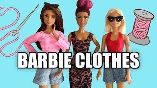 How to make clothes for Barbie Sewing Part 1 [upl. by Miahc530]