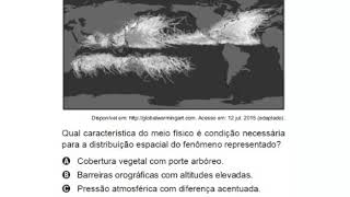 Questão de Geografia ENEM 2018  ciclones tropicais 11 [upl. by Birdt263]