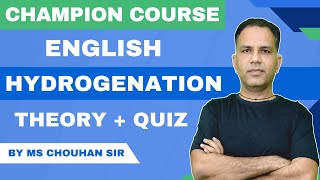 Hydrogenation of Alkene  Lecture14  English  IIT JEE ADVANCED  OC  MS Chouhan Sir [upl. by Adina215]