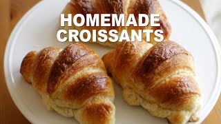 Homemade Croissants Recipe [upl. by Yremogtnom154]