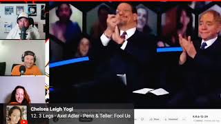 Penn amp Teller Fool us  Axel Adler  3 Legs Reaction Radio [upl. by Sukhum]