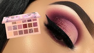 MAUVE EYESHADOW TUTORIAL  HUDA BEAUTY NEW NUDE PALETTE [upl. by Rog966]