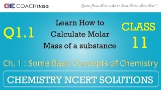 Some Basic Concepts of Chemistry Q11 Chapter 1 NCERT solutions CHEMISTRY Class 11 [upl. by Enylorac]