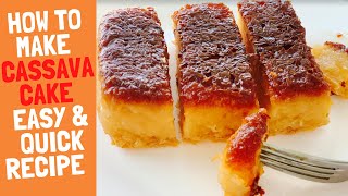 Cassava Cake Recipe  3 Ingredients only  Easy amp Quick Recipe [upl. by Oliva]