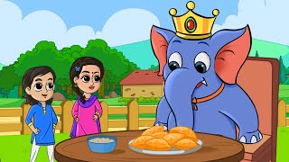 Hathi Raja Kahan Chale Nursery Rhyme  हाथी राजा कहाँ चले  FunForKidsTV  Hindi [upl. by Dnalwor]