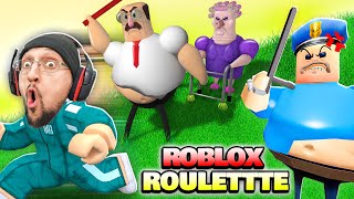 Roblox Barrys Prison Run From Grumpy Gran All the Best Games in 1 FGTeeV Roulette [upl. by Aenert]