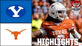 BYU Cougars vs Texas Longhorns  Full Game Highlights [upl. by Neeliak]