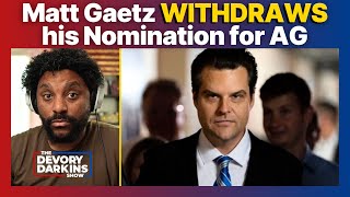 BREAKING Matt Gaetz Withdraws Nomination for Trumps Attorney General [upl. by Ellehc]