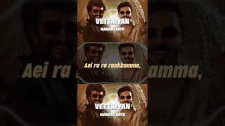 Vettaiyan  Manasilaayo Song Remix lyrics [upl. by Nichol]