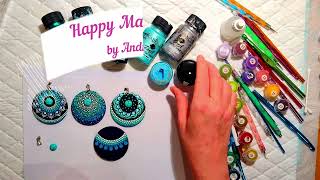 Stunning Dotting Mandala Pendants  quick tutorial 👩‍🏫dotart [upl. by Trula]