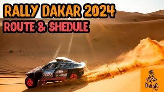 Rally Dakar 2024 Route and Shedule The Wild Heart of the Desert [upl. by Laws]