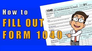 How to Fill Out Form 1040  Preparing your Taxes  Money Instructor [upl. by Paddy]