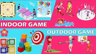 Outdoor and indoor games name  Games Name for Kids  Kidz Korner Creative Learning । Games category [upl. by Nagel]