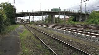 DB Cargo 185 2318 mit gemischtem Güterzug Durchfahrt Aschaffenburg Hbf [upl. by Laekim]