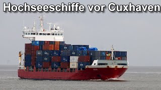 Schiffe vor Cuxhaven  Elbe und Nordsee  Sommer 2024 [upl. by Mushro]