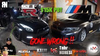 Fastest m340 nohesi vs nj built r35 gtr street race GONE WRONG at the line 🤯 Rivalry of the year [upl. by Belsky]