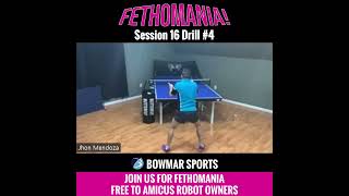 FETHOMANIA 16 Drill 4  Basic Exercise Blocking and Attacking Robot serves short backspin [upl. by Sy415]