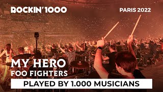 My Hero Foo Fighters played by 1000 musicians  Paris 2022 [upl. by Hoes]