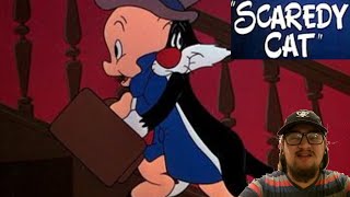 Looney Tunes  Scaredy Cat 1948  First Time Watching  Porky and Sylvesters Terrifying Night [upl. by Spencer]