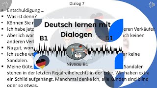 Dialoge B1  Deutsch lernen durch Hören  6 [upl. by Rebor]