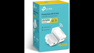 TPLink AV600 Powerline Adapter WiFi Kit WiFi BoosterHotspotExtender [upl. by Jaddan]