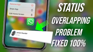 iPhone WhatsApp Status Sound Problem  iPhone WhatsApp Status Audio Overlapping Problem [upl. by Allyn]