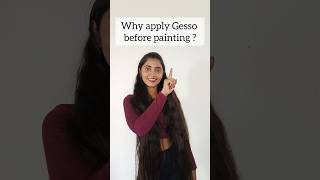 Use of Gesso for painting art painting gesso canvas trendingreels paint artoftheday artist [upl. by Nyra]