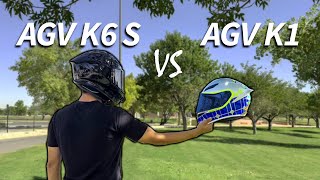 Casco Nuevo AGV K1 vs AGV K6 S [upl. by Dadirac]