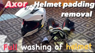 Axor Helmet Padding Removal amp Washing Tutorial How To Remove amp wash padding of Axor Helmets [upl. by Erodavlas324]