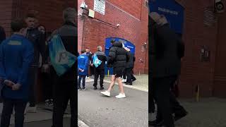 James Tavernier shielded by security after angry exchange with fan following Old Firm defeat [upl. by Nohsid]