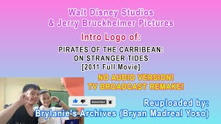 Walt Disney x Jerry Bruckheimer Intro Logo POTC On Stranger Tides 2011 Full Movie NO AUDIO [upl. by Roid624]