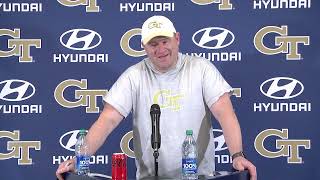 GT Football 2024 Spring Practice Day 7  Head Coach Brent Key [upl. by Dawaj372]