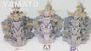 戦艦大和 大日本帝国海軍 前編 IJN Battleship YAMATO 1700 艦船模型 ピットロード・青島・フジミ の３隻作る Vol1 [upl. by Atiuqel]