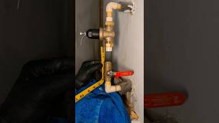 Replacing a water pressure regulator and shut off valve on CPVC 💦 plumbing plumber asmr diy [upl. by Ellie]