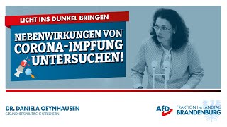 Nebenwirkungen von CoronaImpfung untersuchen Dr Daniela Oeynhausen [upl. by Kryska]