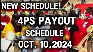 ✅NEW 4PS PAYROLL SCHEDULE BUKAS NA OCT 10 2024 [upl. by Alake]