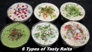 मिनटों में बनाएं 6 तरह के लाज़वाब रायते गर्मियों के लिए  6 Types of Raita  Summer Special Raita [upl. by Redfield895]